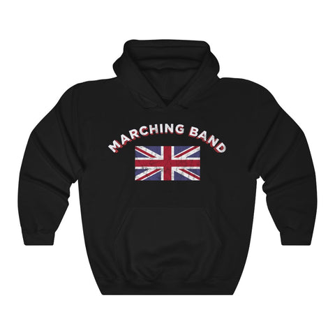UK Union Jack Marching Band Vintage Unisex Heavy Blend™ Hooded Sweatshirt