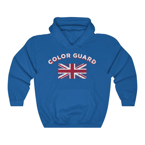 UK Union Jack Color Guard Vintage Unisex Heavy Blend™ Hooded Sweatshirt